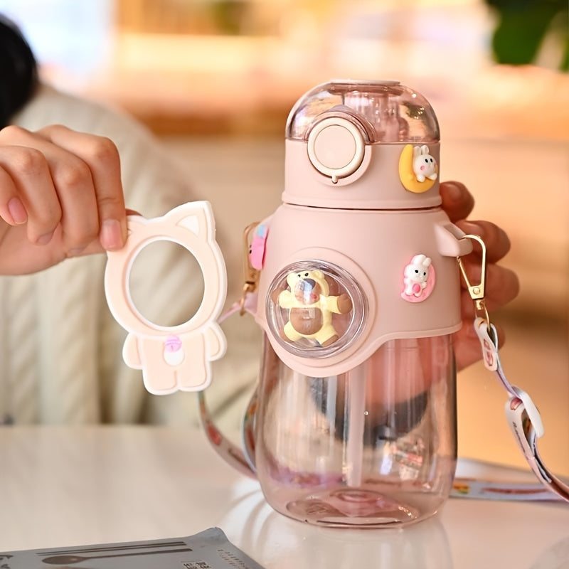 Fun Cartoon Straw Cup for Summer Outings