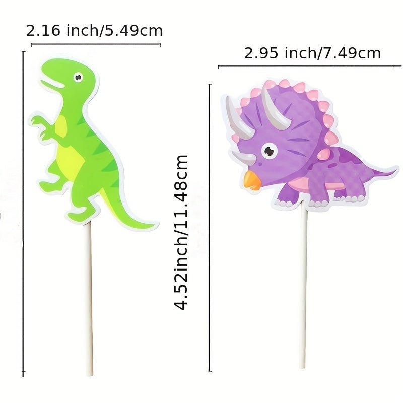 35 Dinosaur Cupcake Toppers Cake Toppers For Birthday Party