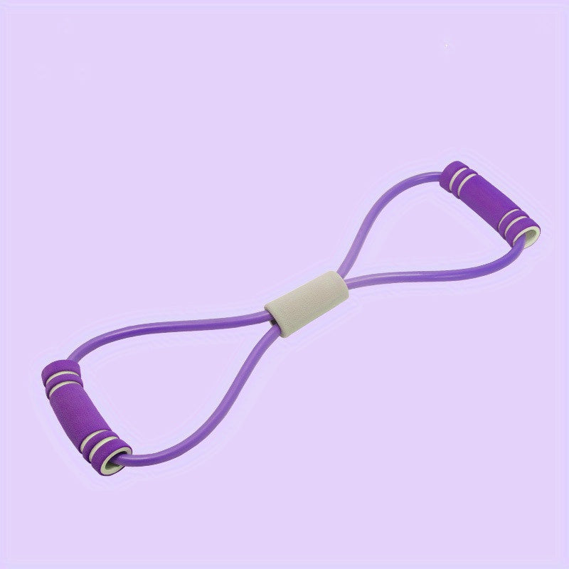 Yoga 8-Char Stretch Puller Elastic Resistance Rope For Chest Expansion