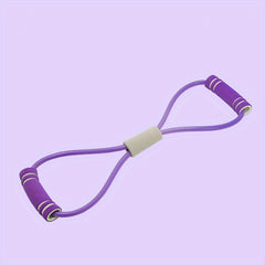 Yoga 8-Char Stretch Puller Elastic Resistance Rope For Chest Expansion
