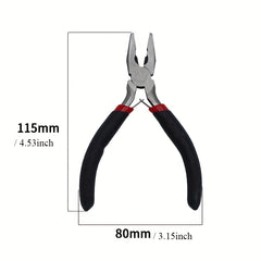 Mini Pointed Flat Oblique Nose Plier DIY Jewelry Plier Repair Tool