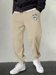 Men's Mushroom Skull Graphic Sweatpants Drawstring Joggers