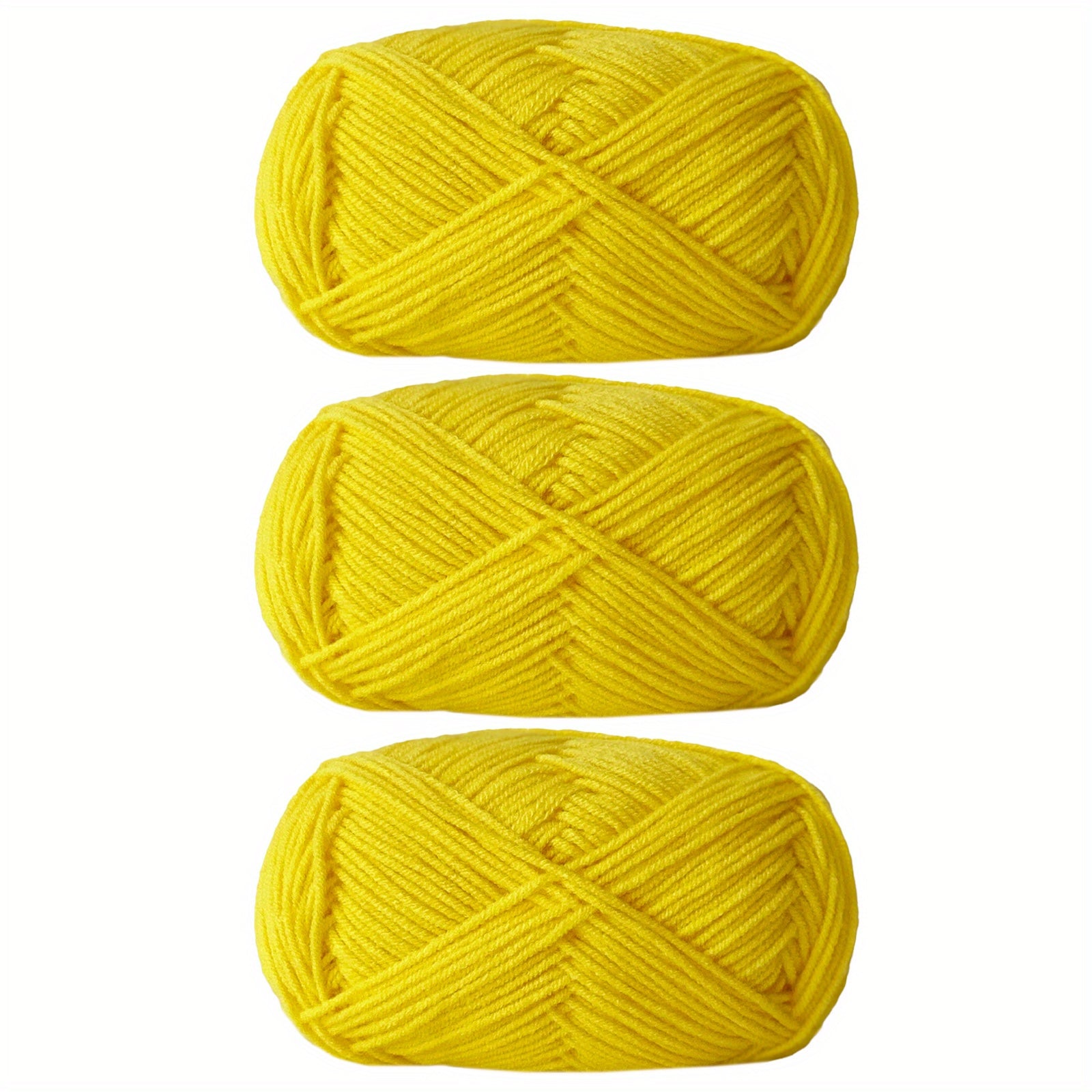 3pcs Soft Crochet Yarn 4 Layers Milk Yarn DIY Blanket Sweater Hat Scarf