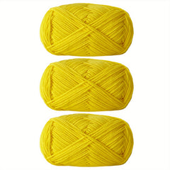 3pcs Soft Crochet Yarn 4 Layers Milk Yarn DIY Blanket Sweater Hat Scarf