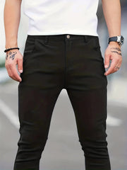 Men's Slim Fit All-match Jeans Casual Street Style Denim Pants