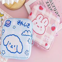 Portable Cartoon Sanitary Bag for Cosmetics Storage
