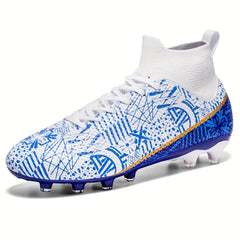 Boy's High Top Non Slip Football Cleats with Spikes