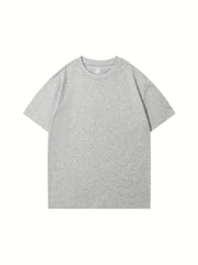 5 Unisex Cotton T-shirts in Various Colors Crew Neck Tee for Kids Summer Wear