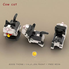 DIY Lucky Cow Cat with Bell Desktop Decoration