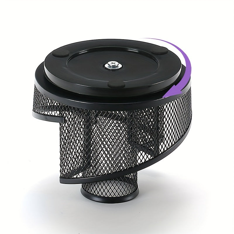 Metal Iron Rotating Pen Holder Desktop Storage Box