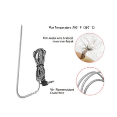 2pcs Waterproof Meat Probes for Traeger & Pit BBQ Grills