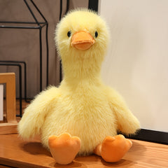 2pcs Realistic Yellow Plush Duck Stuffed Animal Soft Fluffy Toy for Boys & Girls