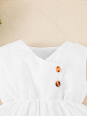 Infant Baby A Line Casual Hollow Vest Princess Dress