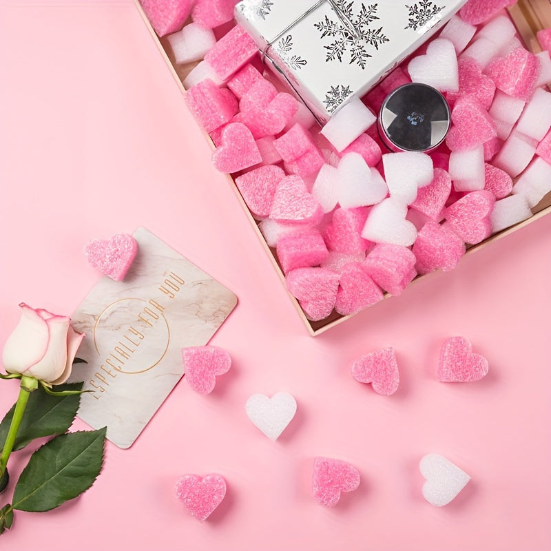60pcs Heart-shaped Filling Material Pearl Cotton Lining