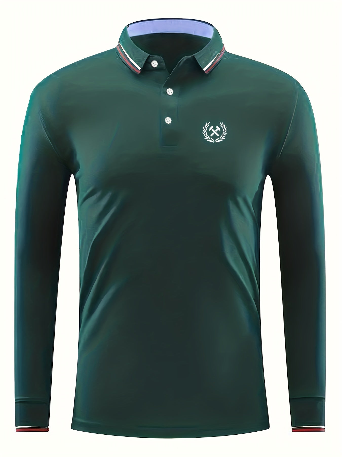 Symbol Print Men's Casual Lightweight Polo Shirt