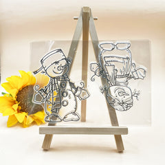 Snowman Transparent Silicone Stamp