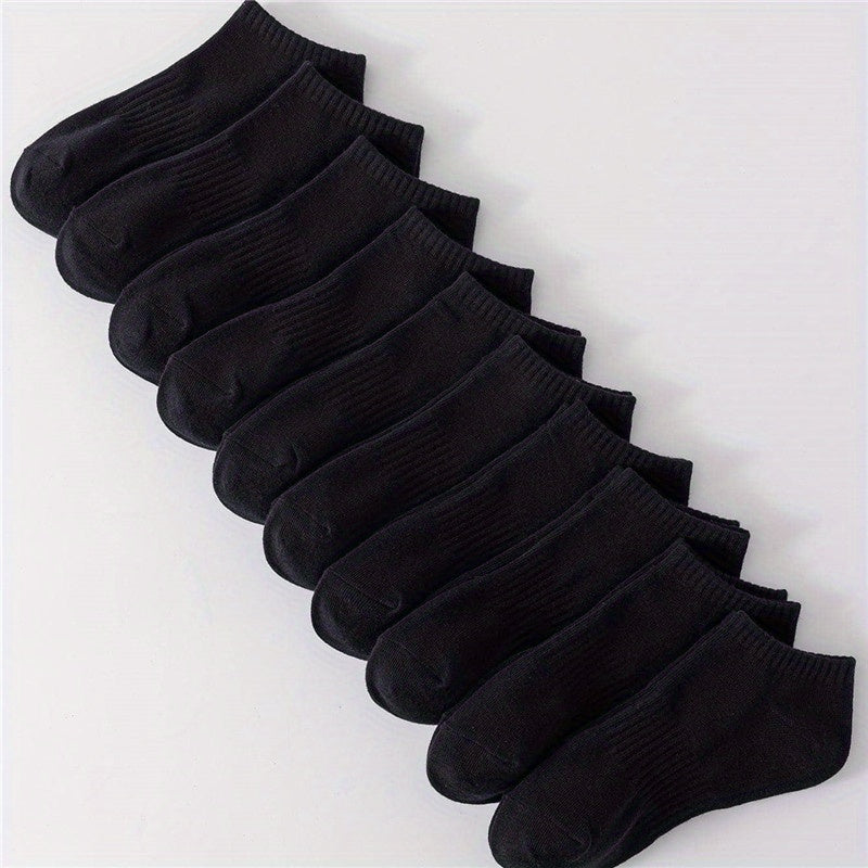 10 Pairs Soft Low Cut Ankle Socks Women's Stockings & Hosiery