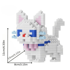3000pcs Interlocking Cat Building Blocks Set for Adults