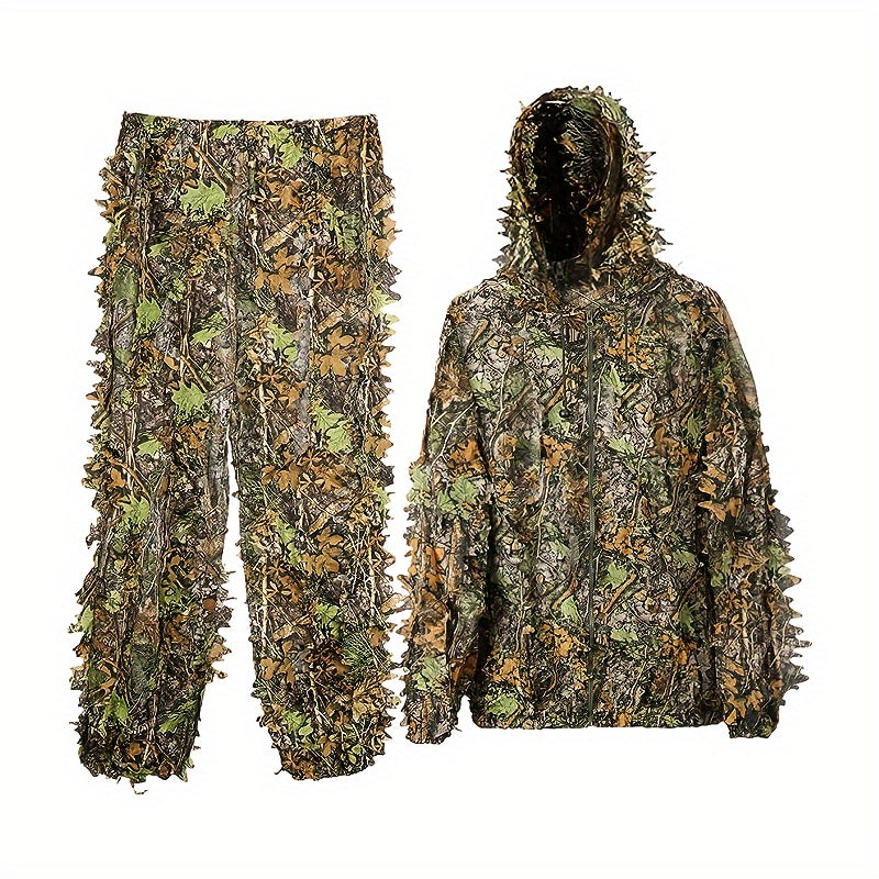 Lightweight 3D Leafy Camouflage Set Outdoor Camouflage Ghillie Suit