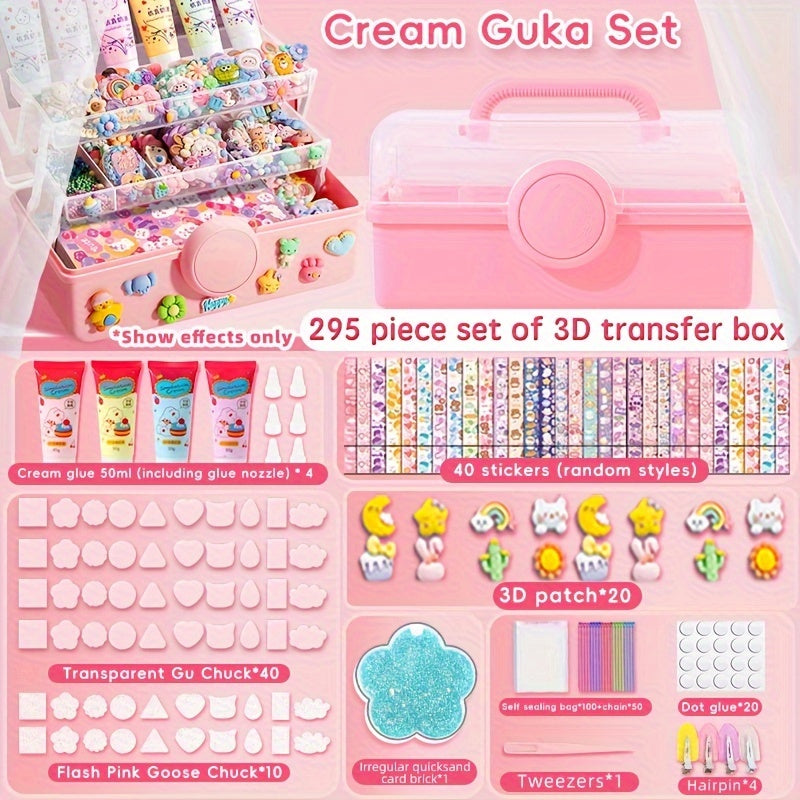 Guka Large Sticker Set Girl Toy Plate Cartoon Fire Pai