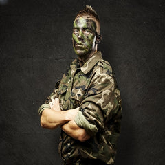 Dark Green Brown Body Paint Makeup Stick for Cosplay Party