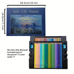 Water Soluble Pencils - 24 48 Brushes for Hand Sketching