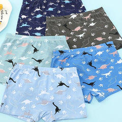 5pcs Toddler Boys Dinosaur Boxer Briefs Soft Comfortable Underwear