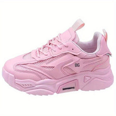 Women's Chunky Sneakers Mesh Breathable Low Top Sports Shoes