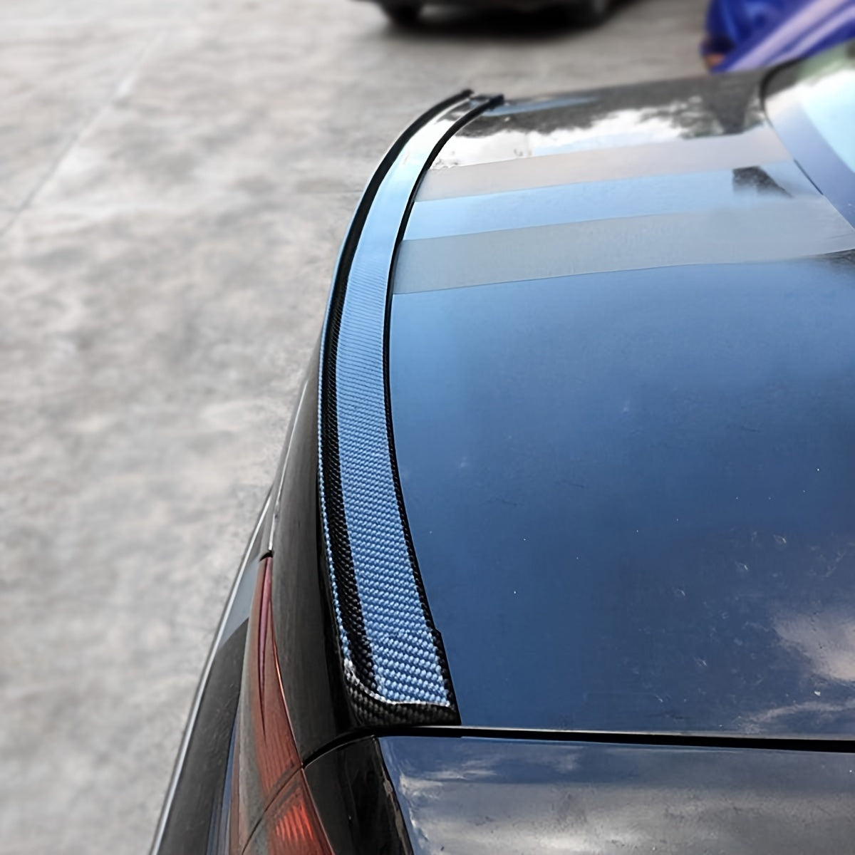 9ft Carbon Fiber Trunk Spoiler Lip Kit Rear Spoiler Universal Fit For Most Cars