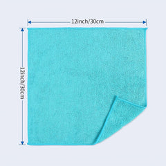 10pcs Microfiber Scouring Pad Square Dish Cloths for Kitchen Stove Antibacterial