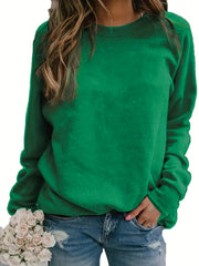 Women's Raglan Crew Neck Sweatshirt for Spring & Fall