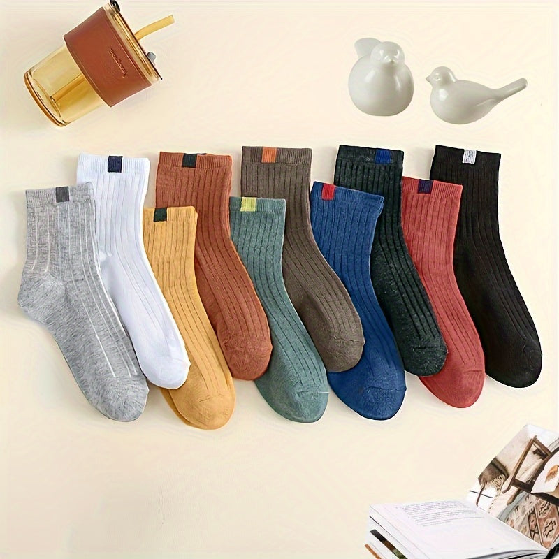10 Pairs Multicolor Running Socks Stylish Design Men Women