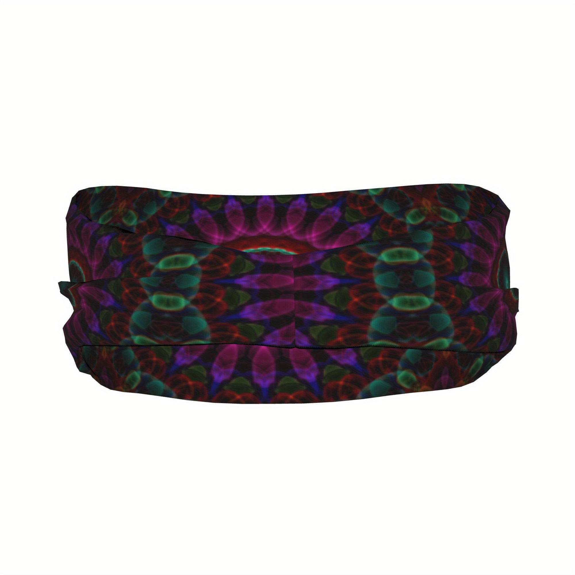 Bohemia Unisex Sports Headband - Purple Green
