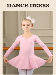Girls Long Sleeve Ballet Leotard for Spring Fall