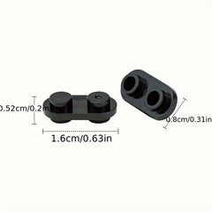50pcs 1X2 Round Stud Blocks Double Sided Building Toy