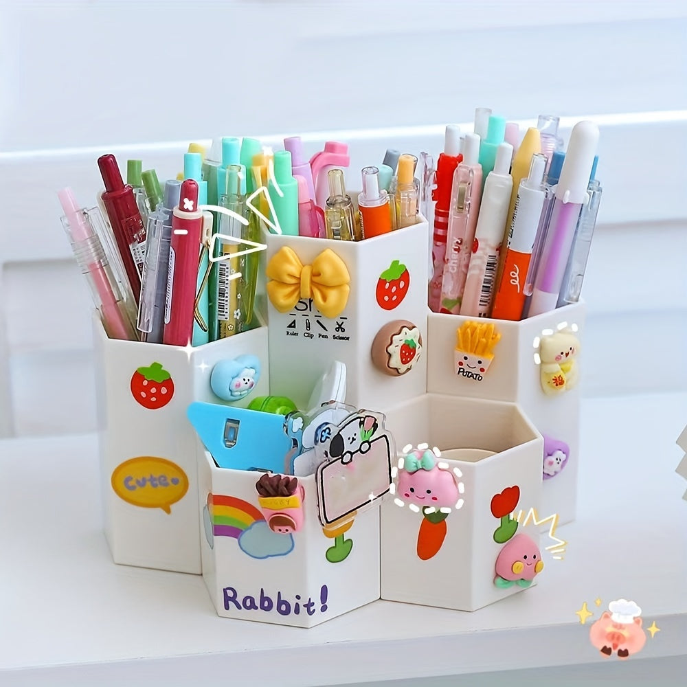 4pcs 3D Cartoon Stickers Set for Cups and Mobile Phone Shells