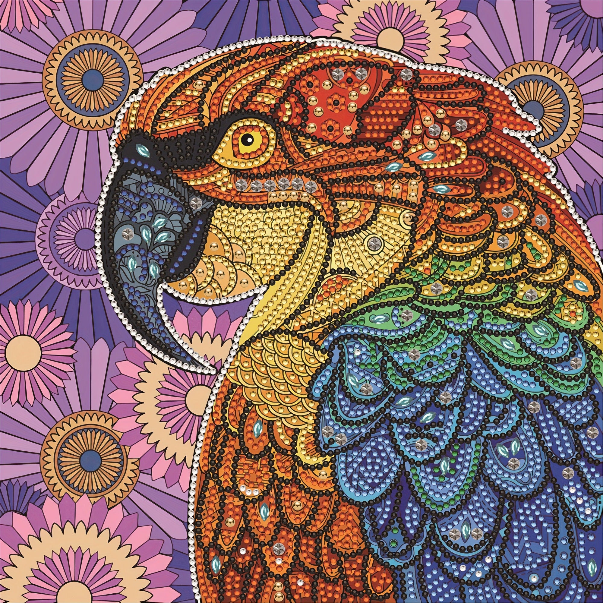 Parrot Diamond Painting Kit, DIY 5D Home Wall Decor
