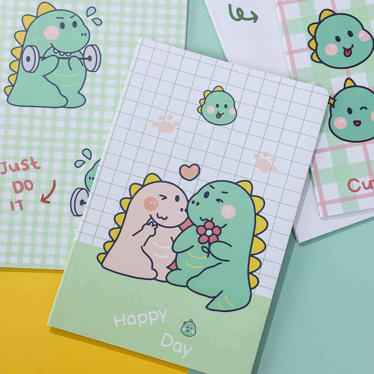 Cute Dino A5 Notebook 30 Pages, Kids Journal, Drawing Pad, Stationery Gift