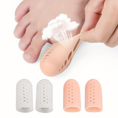 2pcs Silicone Toe Separators Toes Care Protector for Night and Home Use