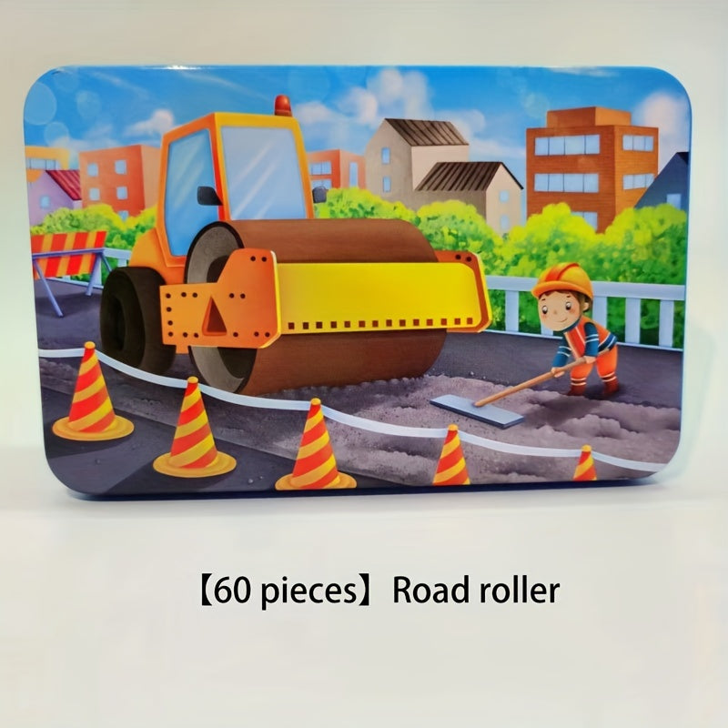 60pcs Anime Cartoon Wooden Jigsaw Puzzle for Children Early Education