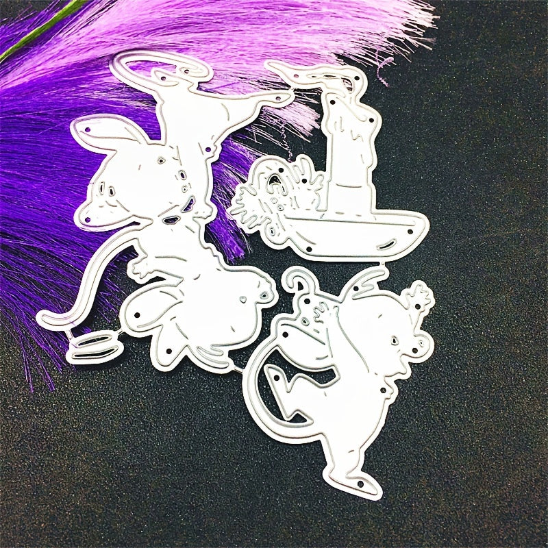 DIY Scrapbook Mouse Celebration Card Making Metal Die Cutting Mold