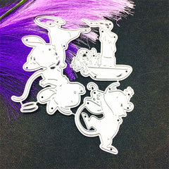 DIY Scrapbook Mouse Celebration Card Making Metal Die Cutting Mold