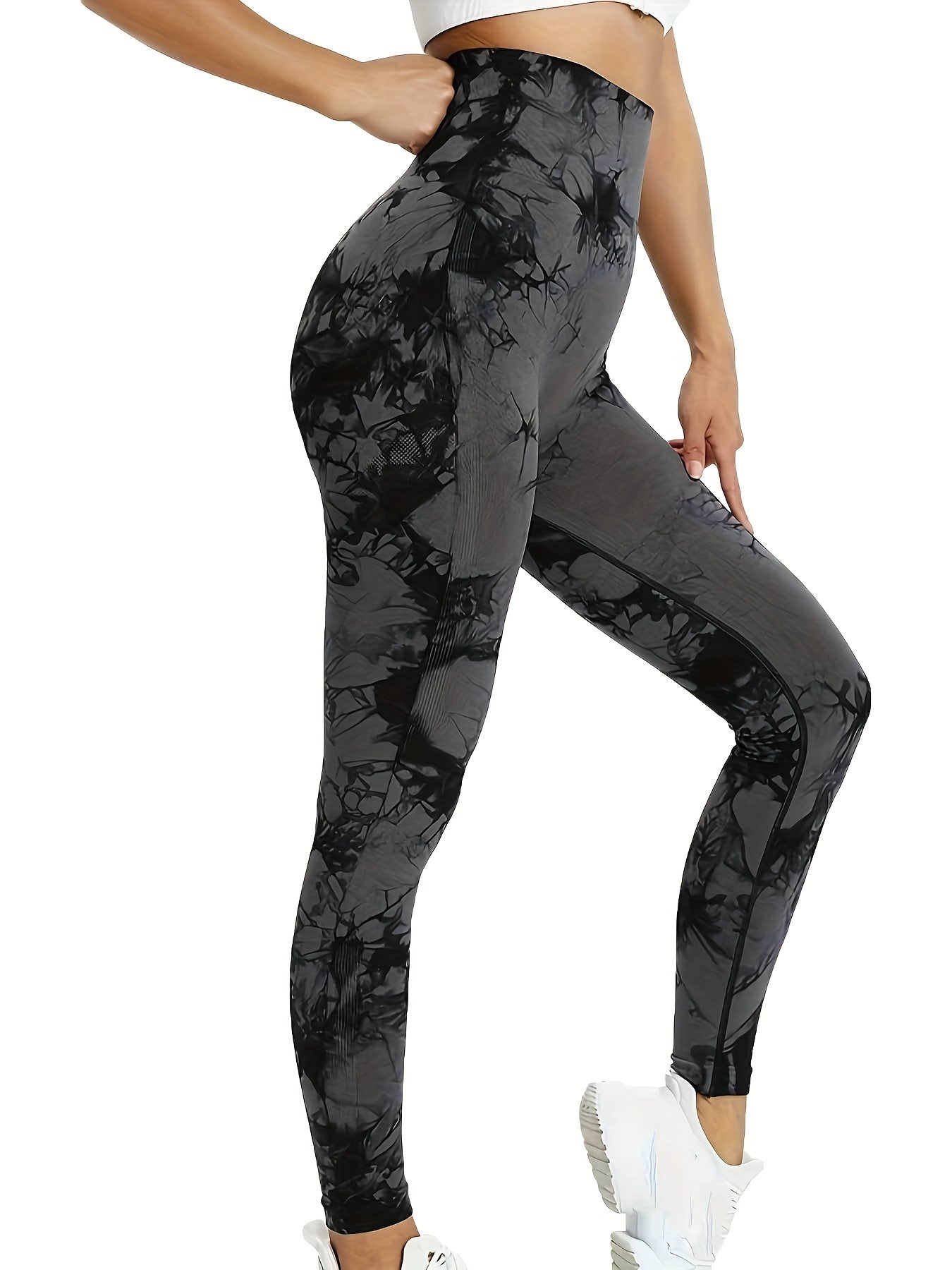 Tie Dye High Waist Leggings Running Pants