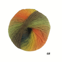 6pcs 100 Wool Hand Knitting Wool Manufacturer Colorful Fancy Knitting Yarn