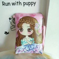 Princess Cartoon Coin Purse Wallet Key Card Storage Bag