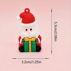 3 Cartoon Keychains Gift Bag Fillers Christmas & Holiday Decorations