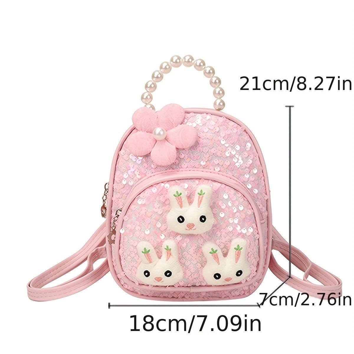 Sequin Rabbit Backpack for Kids