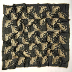 National Style Embroidered Square Scarf Vintage Travel Sunproof Pack Turban