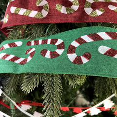 4.57m Christmas Ribbon Candy Mint Cane Ribbon Mint Ribbon DIY Craft Garland