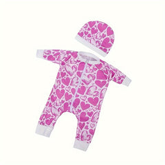 18" Onesie Hat Doll Clothes for 43Cm Dolls